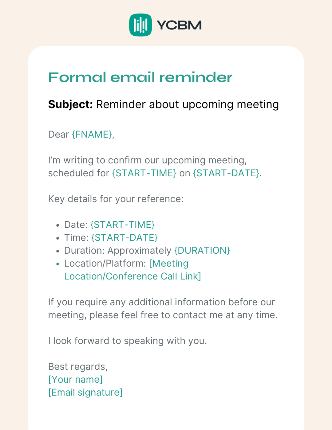 Minimize NoShows 12 Effective Meeting Reminder Email Templates